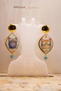 CATS FLOWER - Orecchini gatti in plexiglass e acciaio color oro