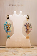 GIRAFFE FLOWER - Orecchini Giraffa in Plexiglass e Acciaio