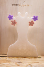 MINI FLOWER POP - Orecchini Fiorellino in Plexiglass color con accessorio in acciaio inossidabile