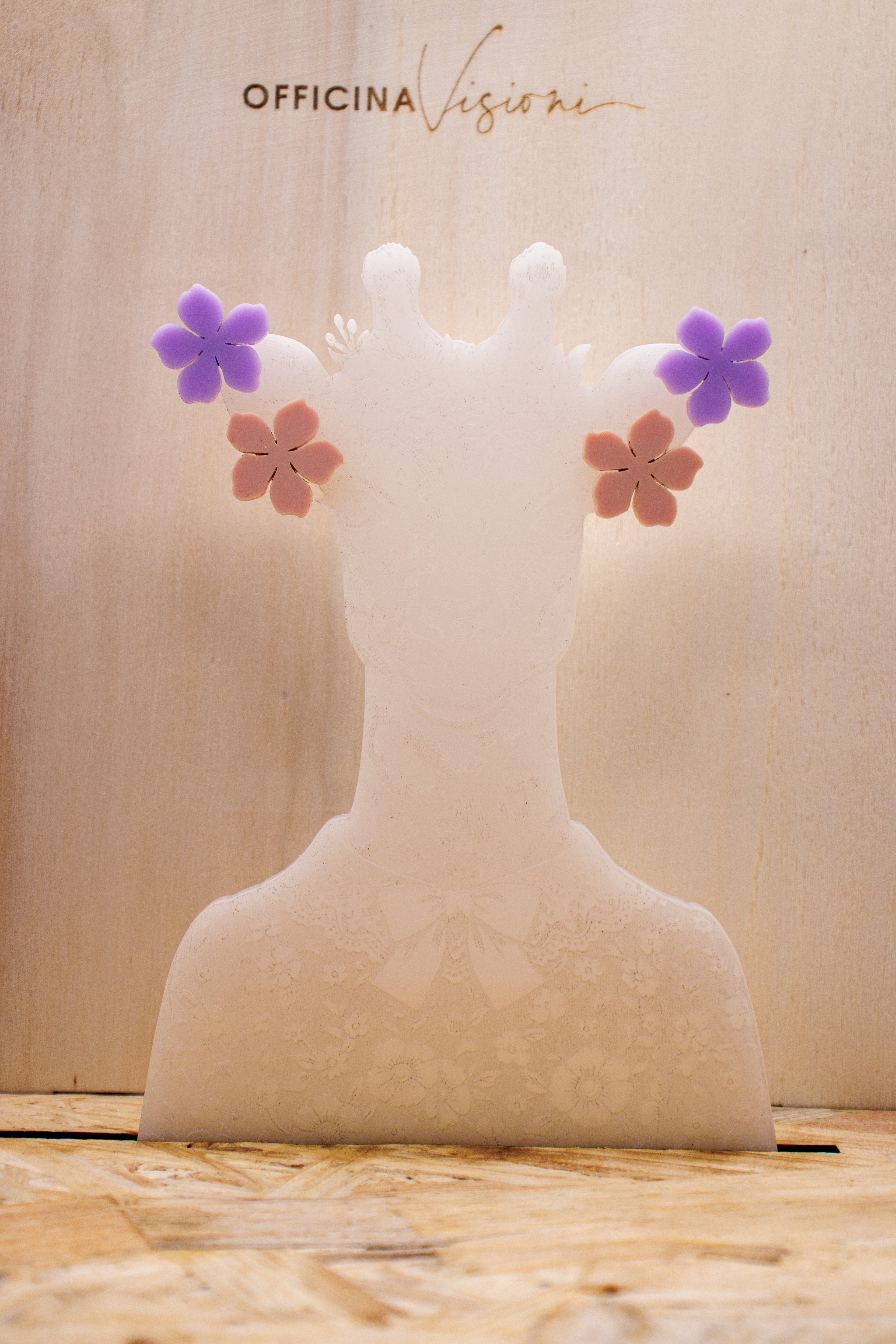MINI FLOWER POP - Orecchini Fiorellino in Plexiglass color con accessorio in acciaio inossidabile