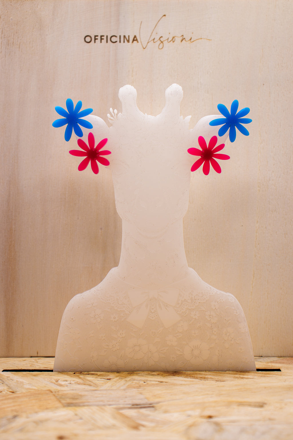 MINI DAISY POP - Orecchini Margherita in Plexiglass color con accessorio in acciaio inossidabile