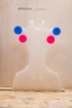 MINI DOT POP - Orecchini tondi in Plexiglass con gancio in acciaio inossidabile