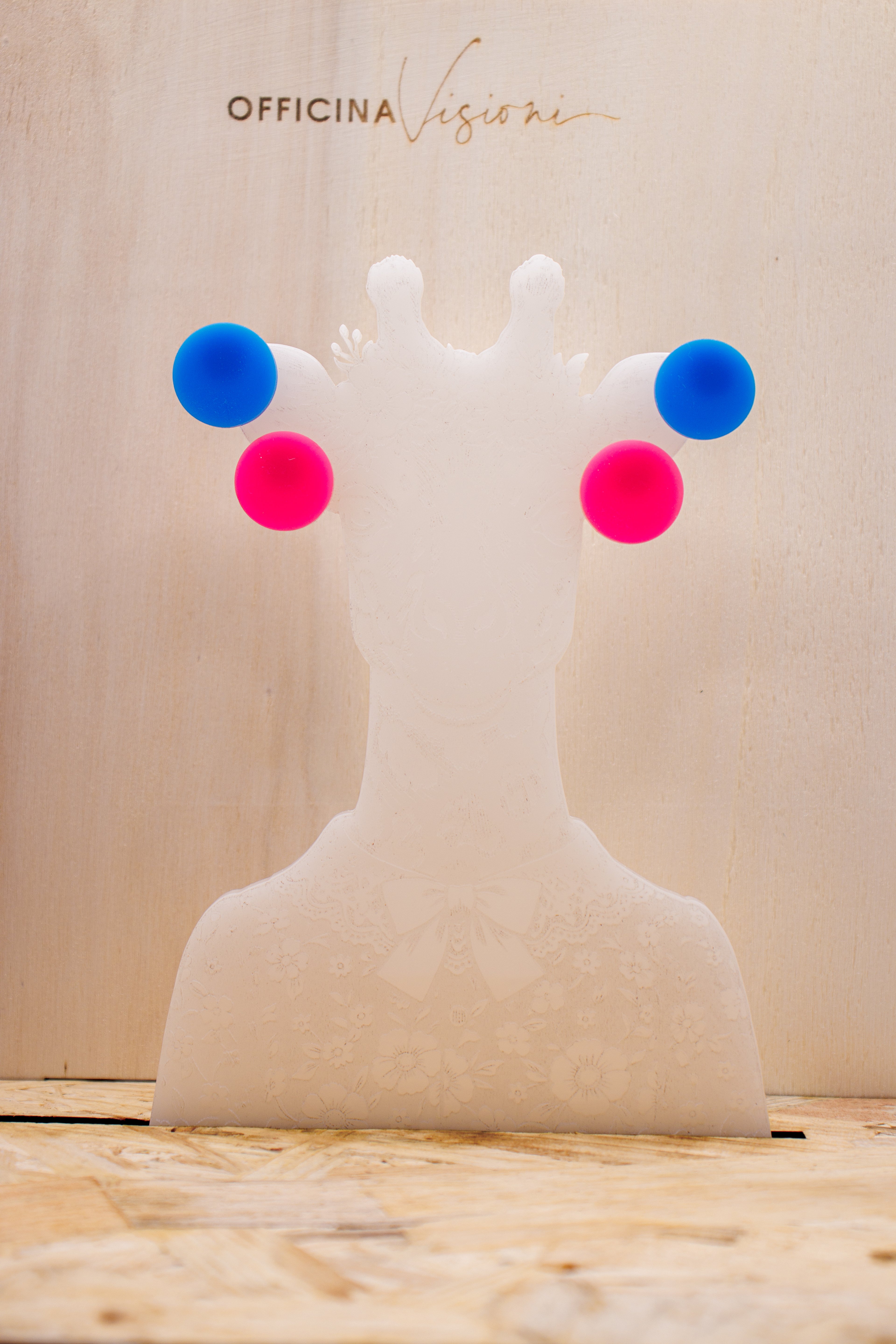 MINI DOT POP - Orecchini tondi in Plexiglass con gancio in acciaio inossidabile
