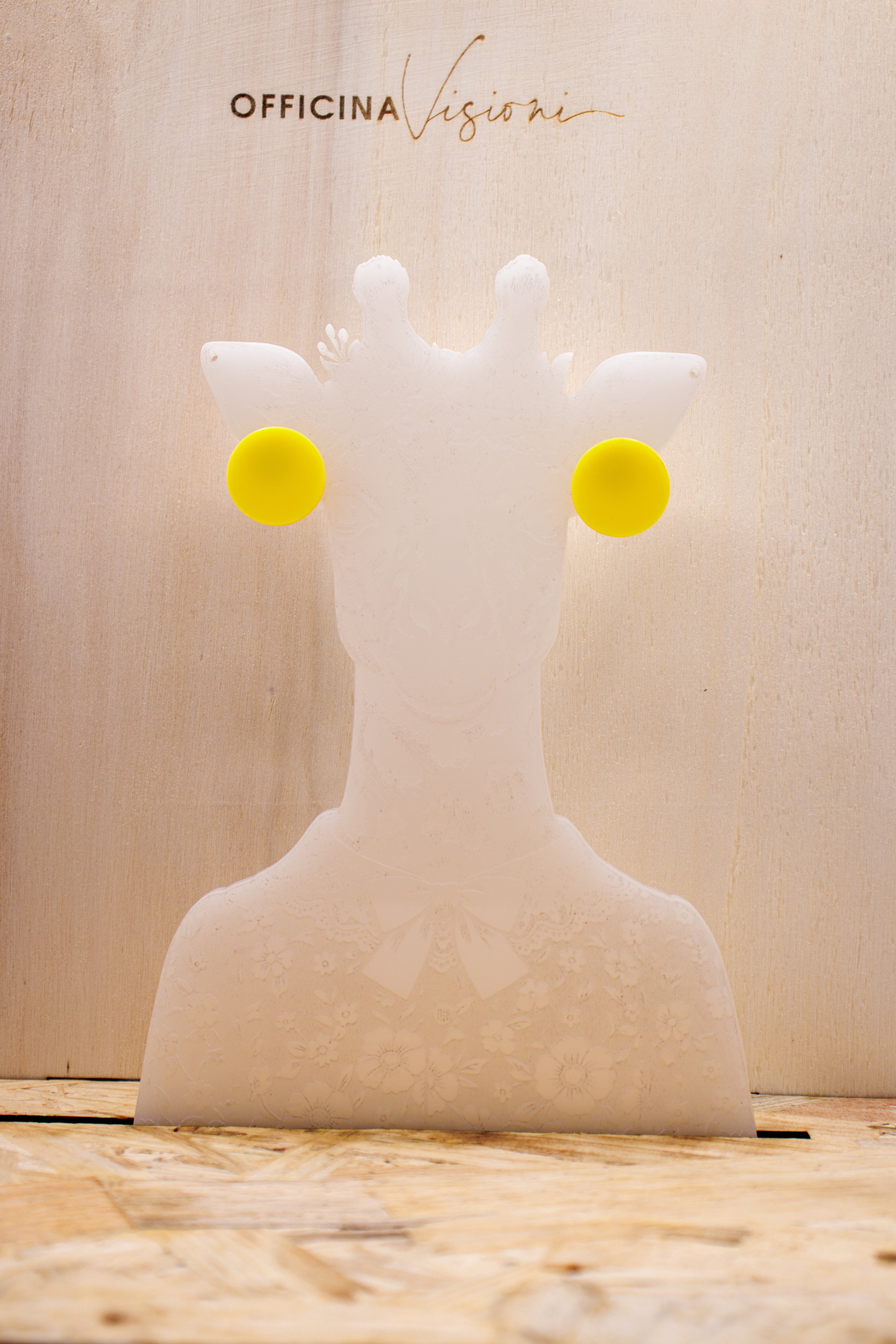MINI DOT POP - Orecchini tondi in Plexiglass con gancio in acciaio inossidabile