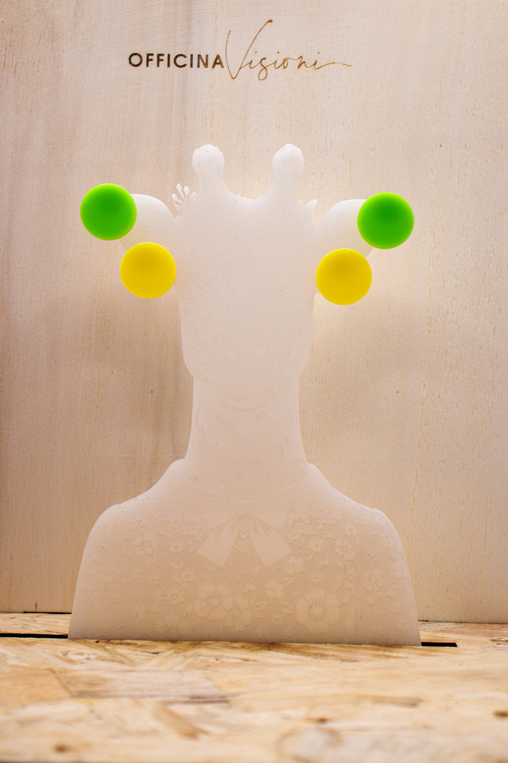 MINI DOT POP - Orecchini tondi in Plexiglass con gancio in acciaio inossidabile
