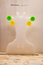 MINI DOT POP - Orecchini tondi in Plexiglass con gancio in acciaio inossidabile