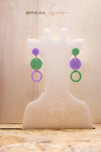 DOT CIRCLE - Orecchini pendenti in plexiglass