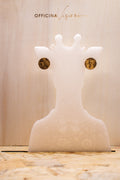 WOOD DOT - Orecchini a lobo tondi in legno e oro con gancio in acciaio inossidabile