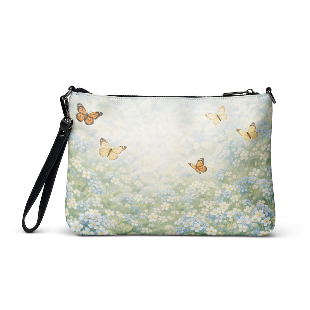 borsa stampata nontiscordardimè