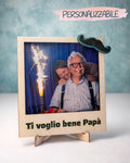 POLA FRAME - Cornice Foto Personalizzata Incisa su Legno